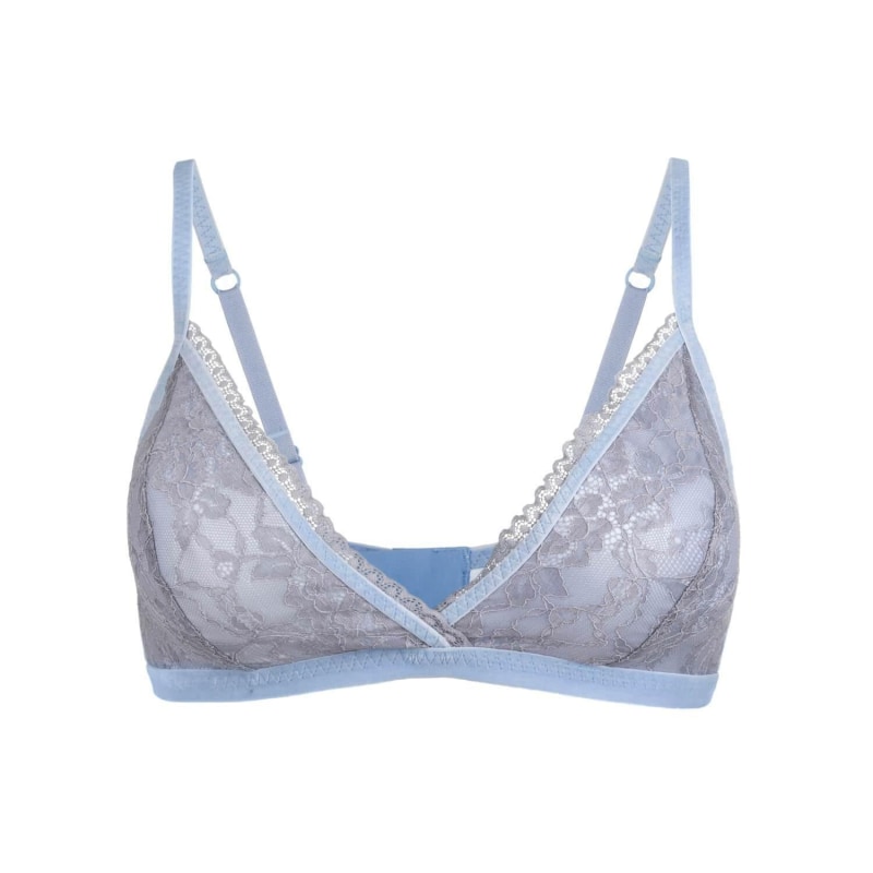 Sunbleached Floral Silk & Organic Cotton Supportive Bra