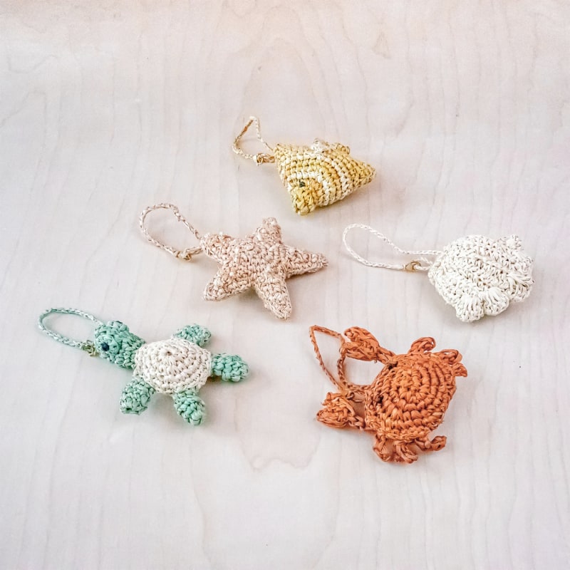 Peach Straw Charm