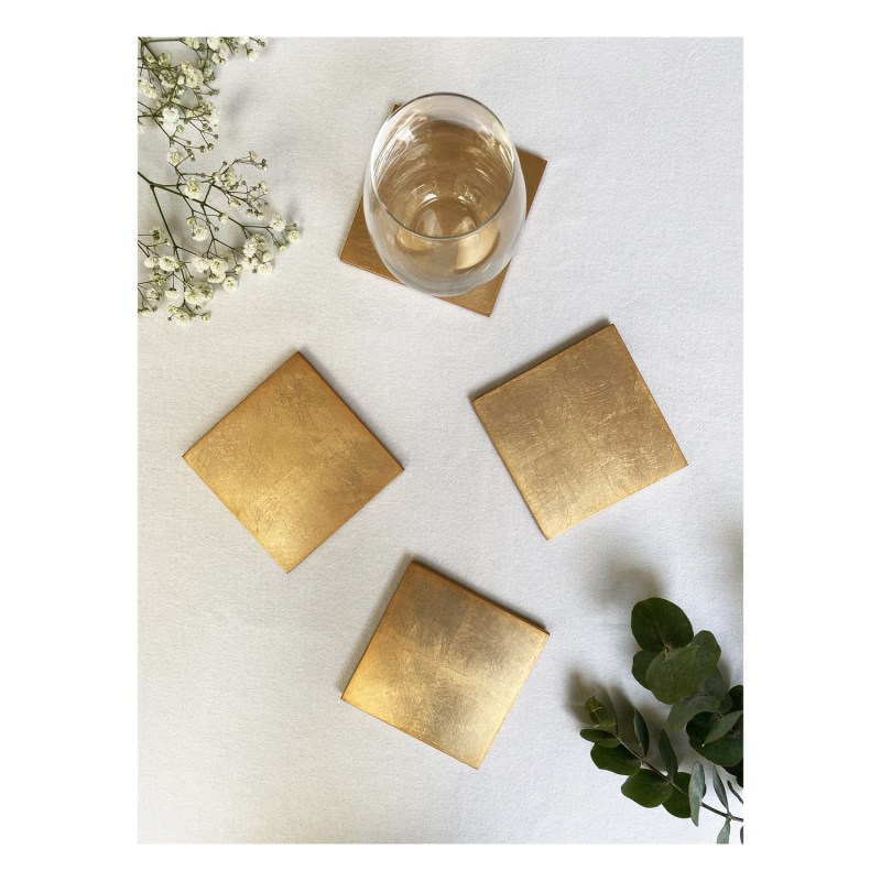 How to Gold Leaf Coasters