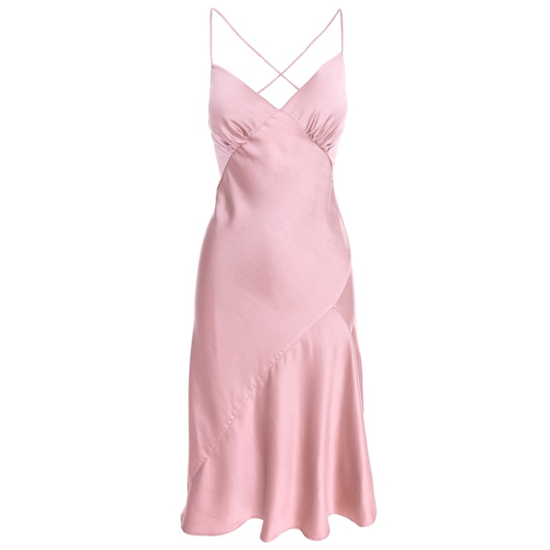 Thumbnail of Seville Satin Midi In Pink image