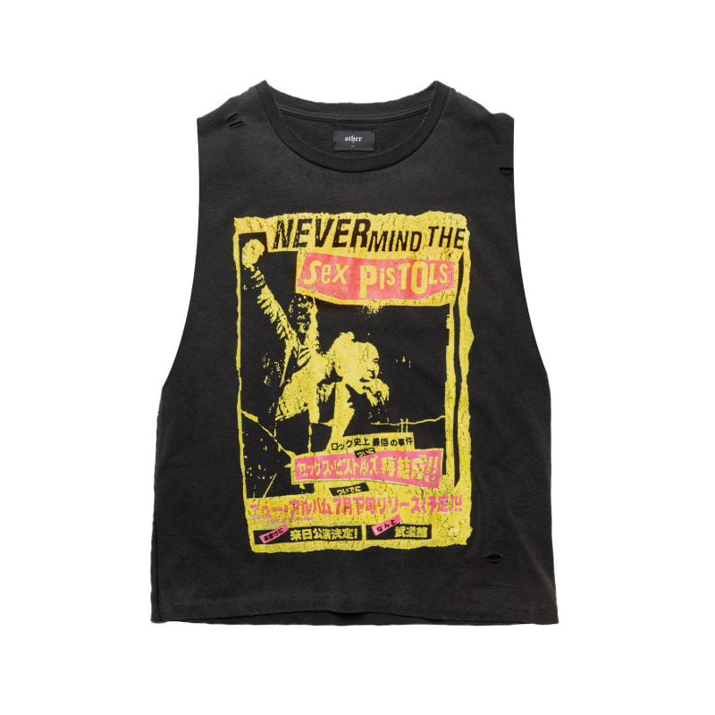 Sex Pistols | Live In Japan | Vintage Band Tank | Heavy Relic Black by Other