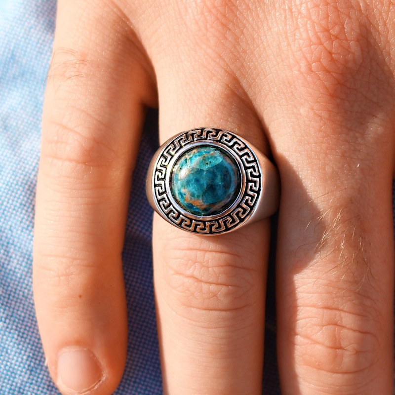 Thumbnail of Blue Apatite Stone Ring image