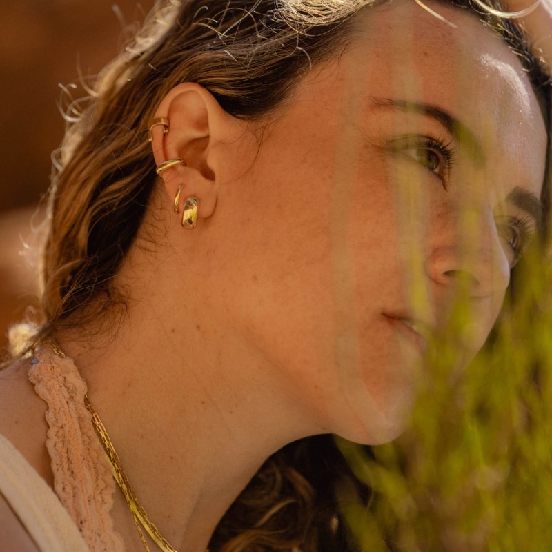 Classic Gold Ear Cuffs MARIE JUNE Jewelry Wolf & Badger