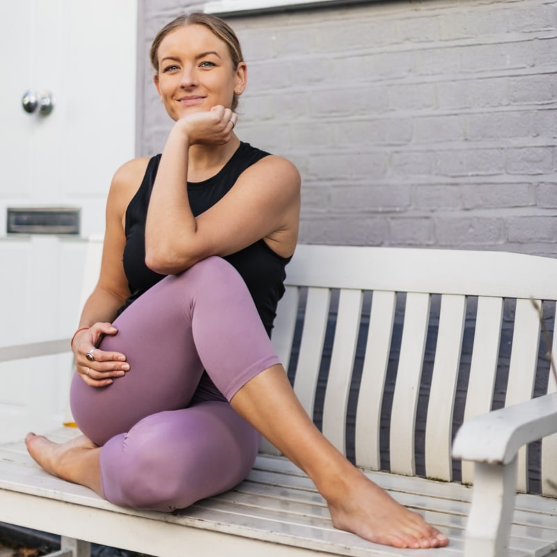 Thumbnail of Move More Mauve Capri Leggings image