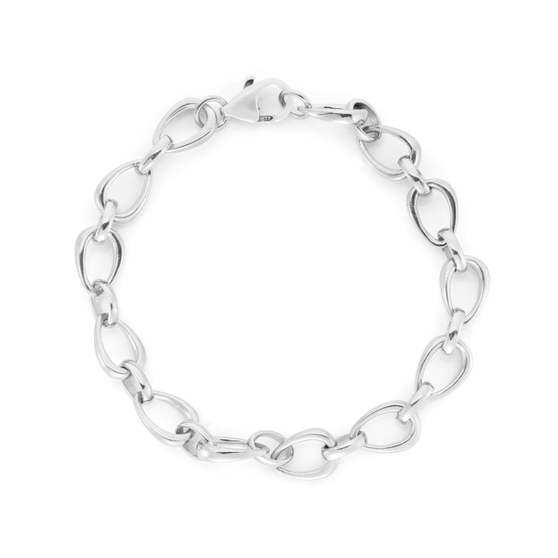 Thumbnail of Egerton Sterling Silver Raindrop Link Bracelet image