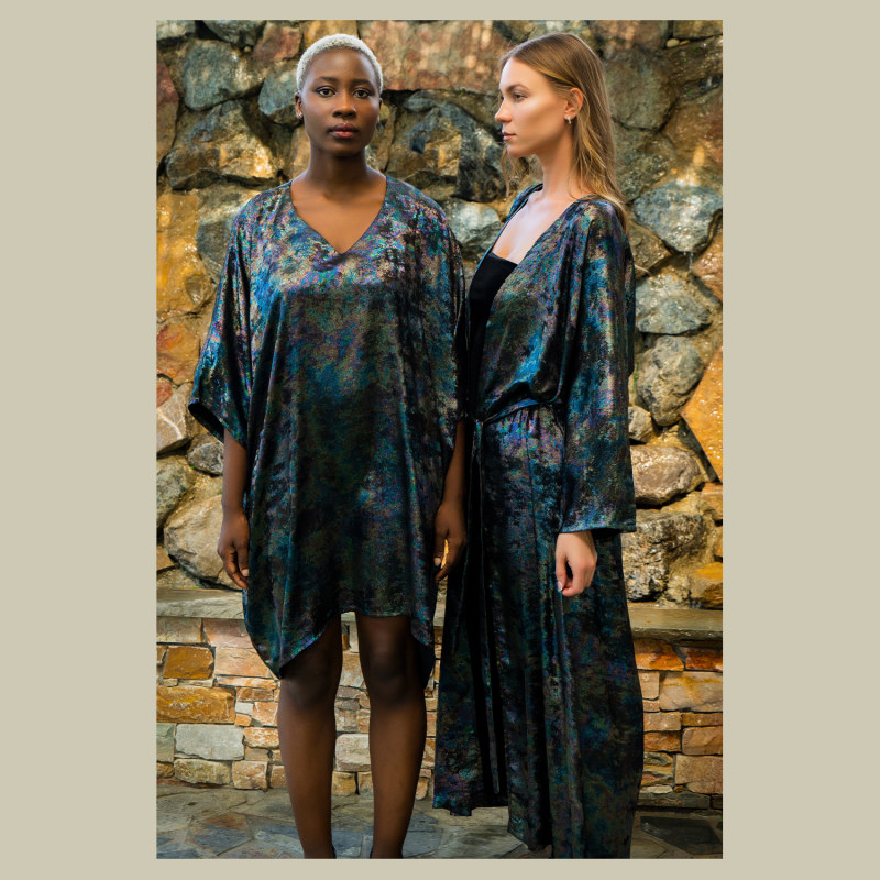 Black Short Kaftan Dress