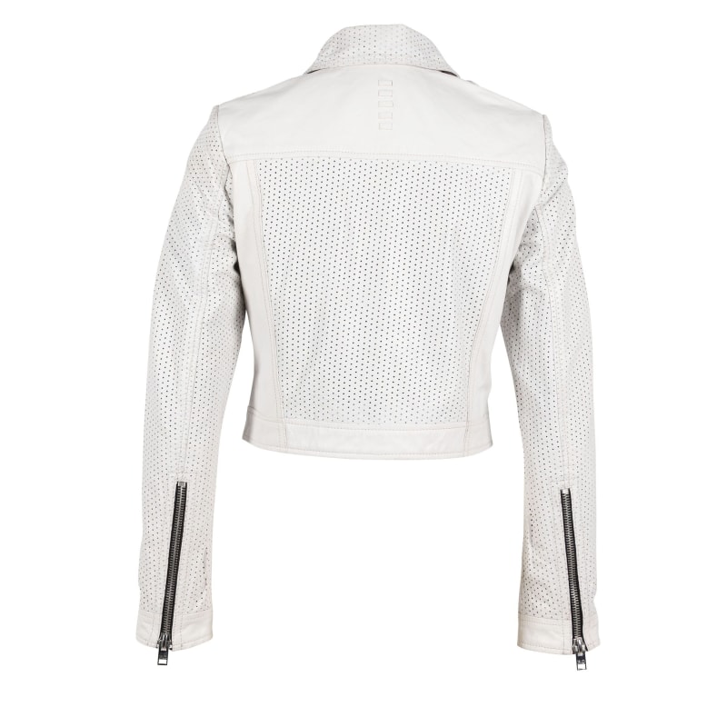 Thumbnail of Shala Rf Leather Jacket, White image