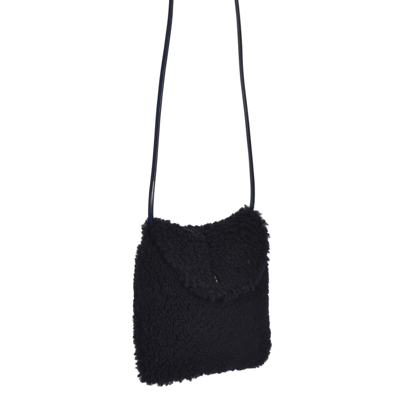 Thumbnail of Sheepskin Crossbody Bag Navy Blue Boo By Owen Barry image