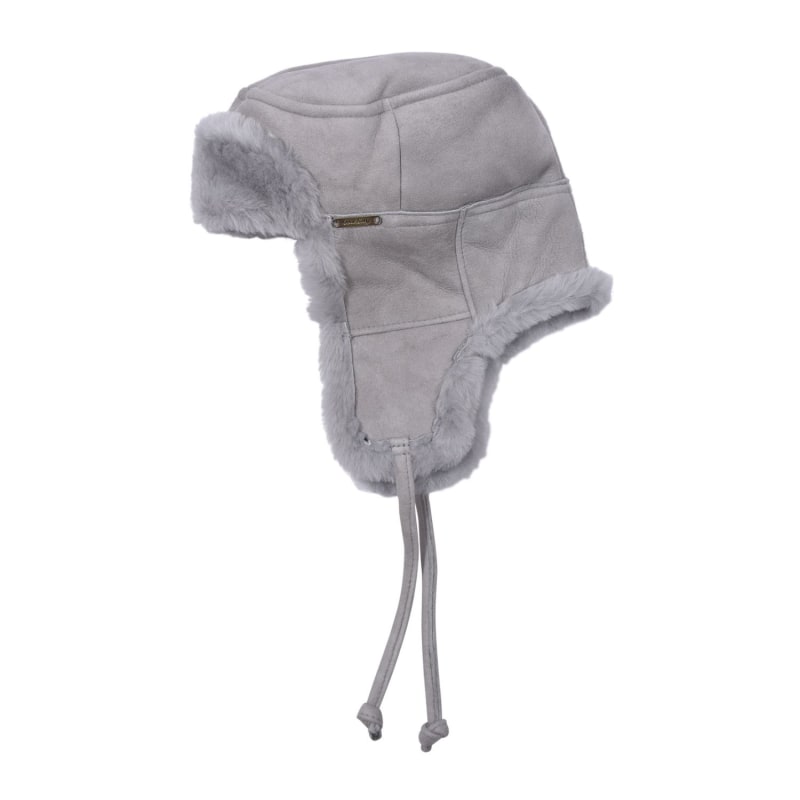 Shearling sheepskin trapper hat hotsell