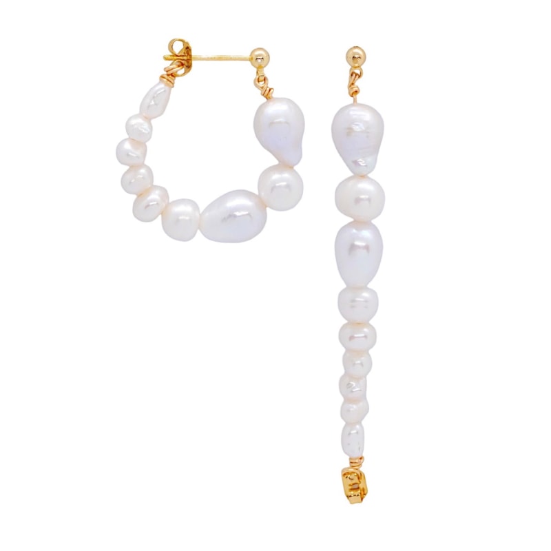 Thumbnail of Shell Shape With Pearl Earrings image