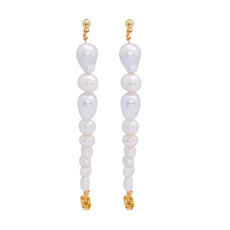 Thumbnail of Shell Shape With Pearl Earrings image