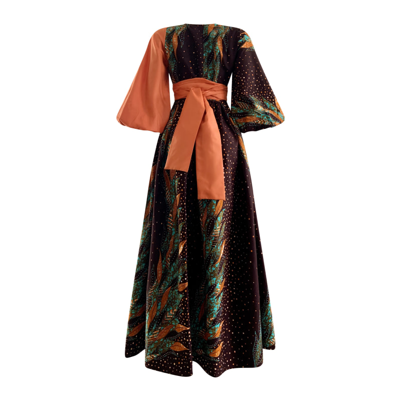 Thumbnail of Sherri African Print Wrap Dress image