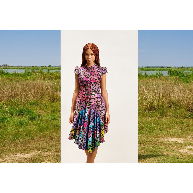 Thumbnail of Shirt Dress with Semi Yoke - Pink & Purple image