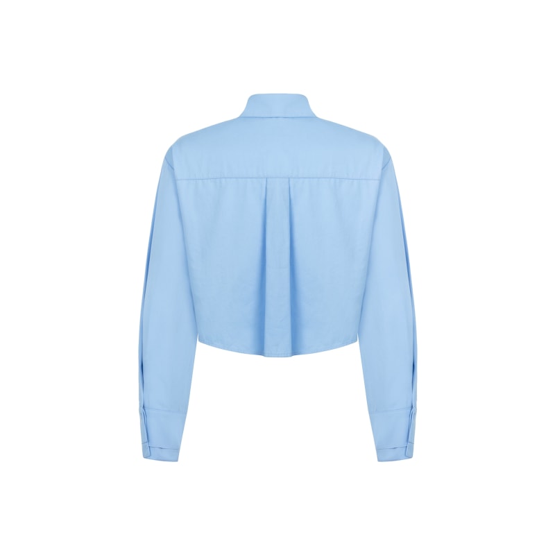 Thumbnail of Shirt With Tie Detail-Blue image