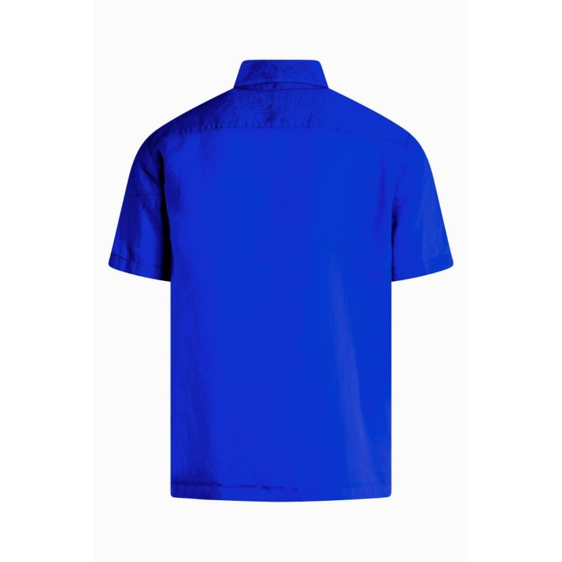 Thumbnail of Short Sleeved Front Pocket Linen Shirt - Lapis image