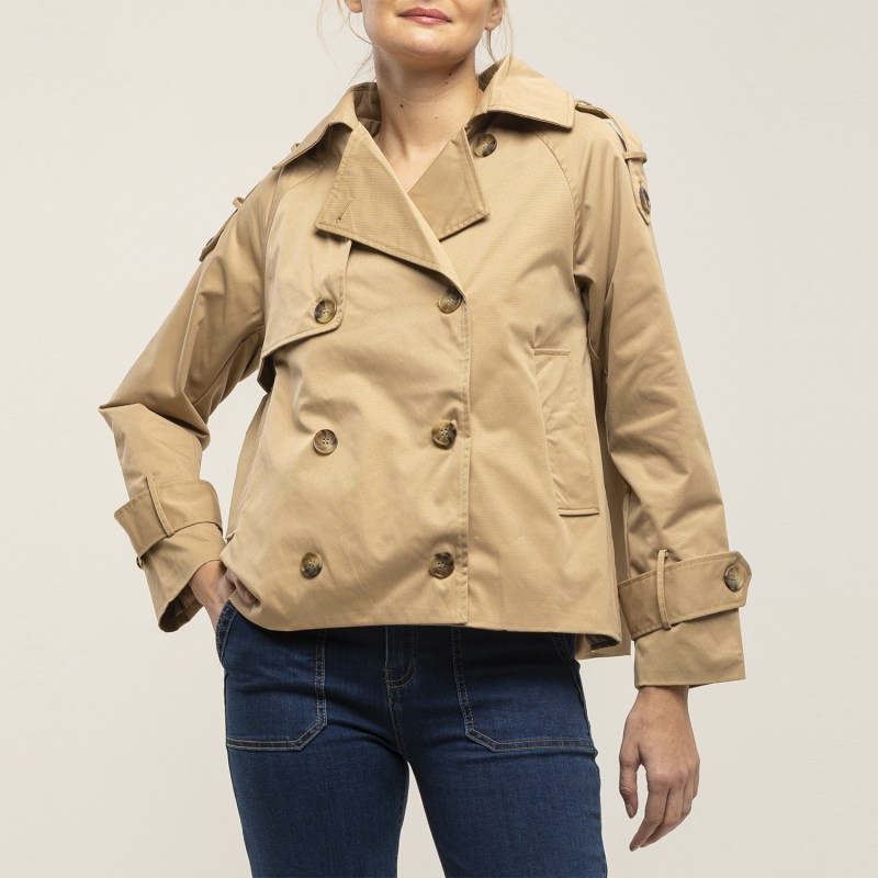 Rare Burberry Trench Coat Brera Coating Beige S Size Women's
