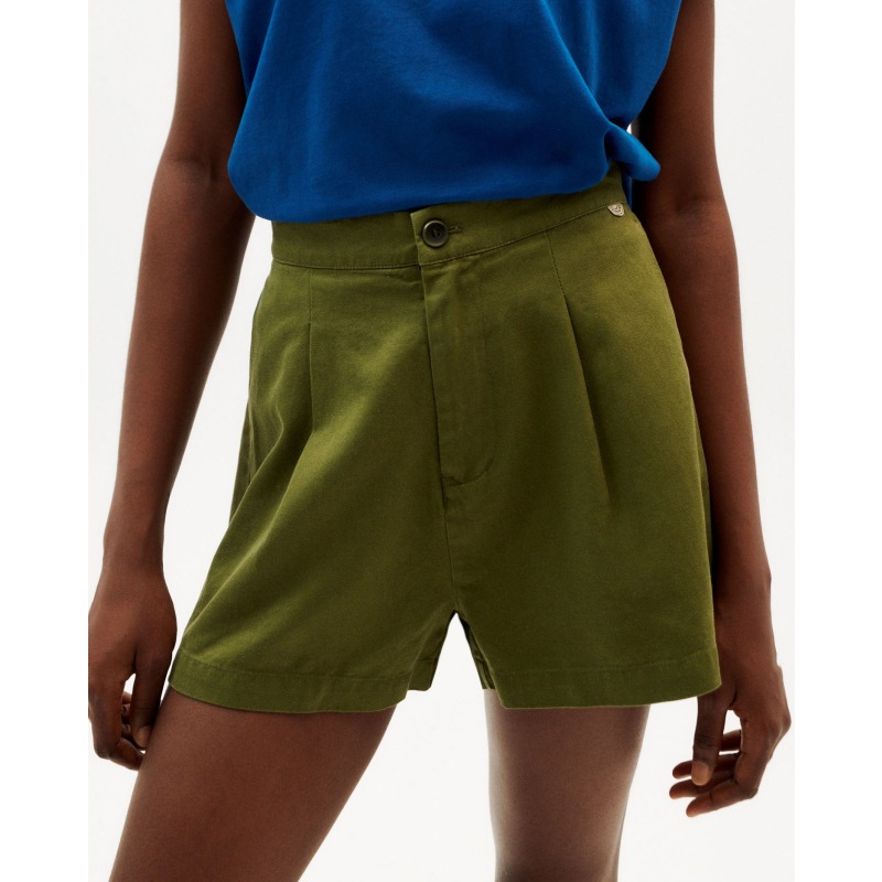 Thumbnail of Forest Green Hemp Narciso Shorts image