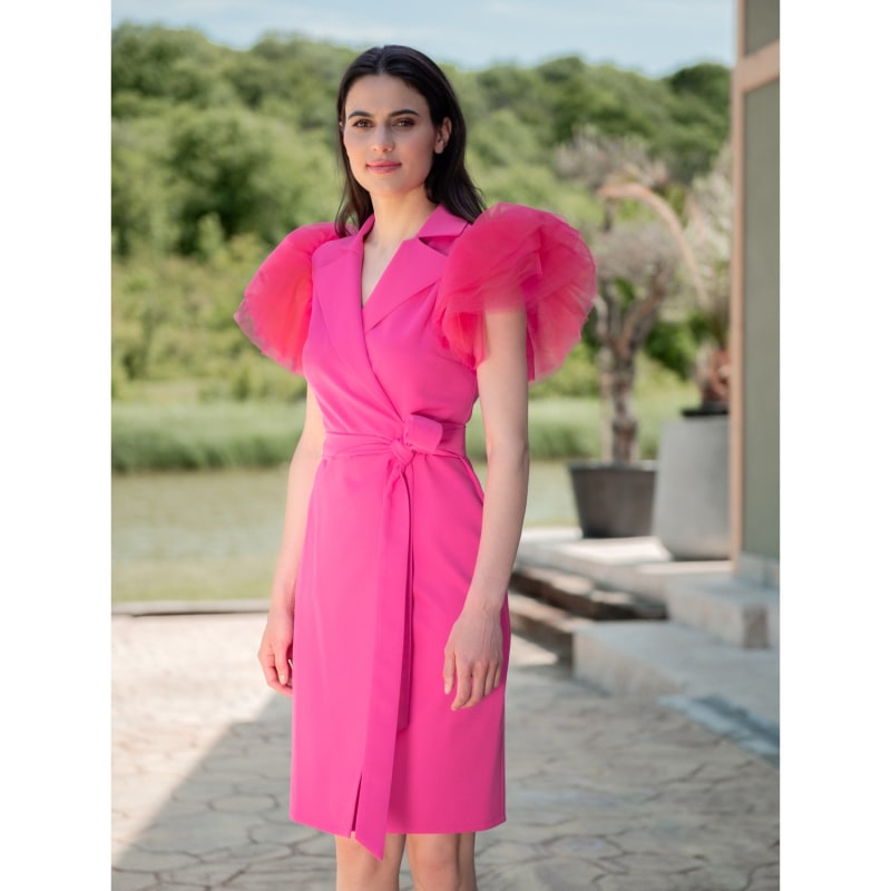 Short sleeve 2025 blazer dress