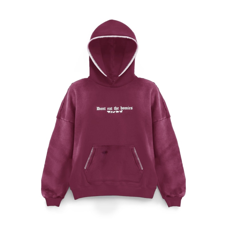 Oversized distressed hoodie store