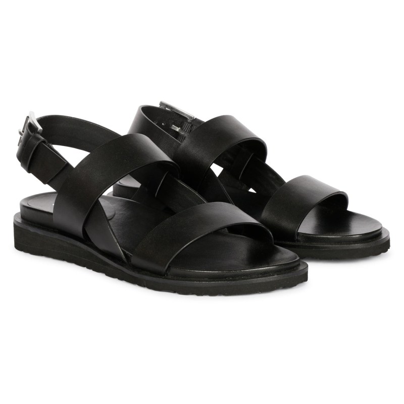 Cool black sandals sale