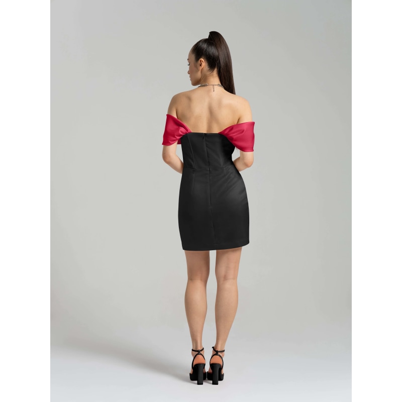 Thumbnail of Signature Of The Sun Mini Dress Black & Red image