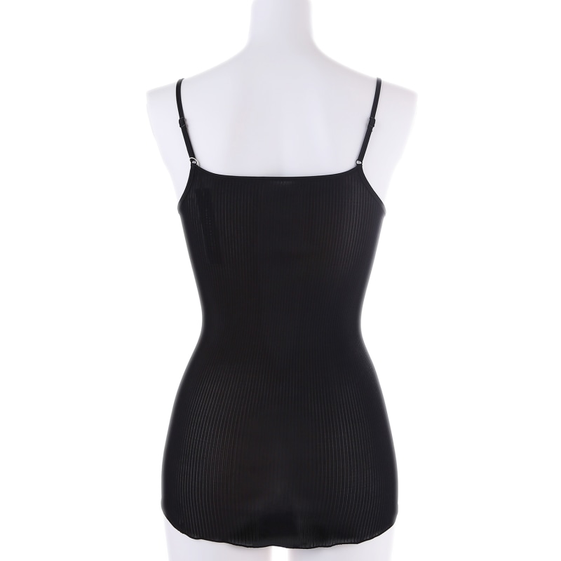 Thumbnail of Silk Accordion Camisole, Black image