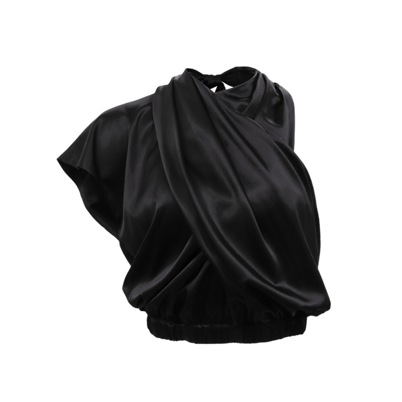 Thumbnail of Silk Blouse 'Danielle' In Midnight Black image