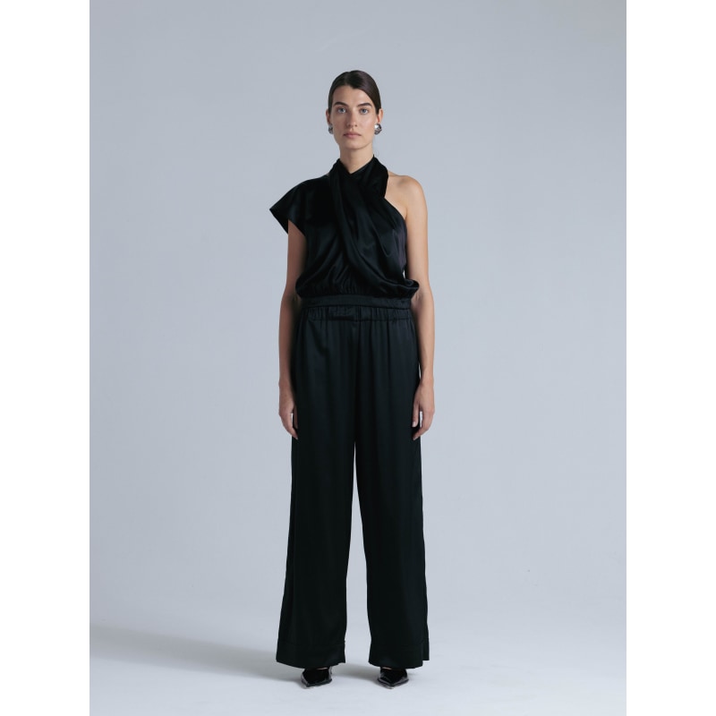 Thumbnail of Silk Blouse 'Danielle' In Midnight Black image