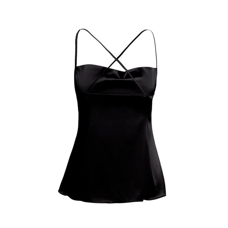 Thumbnail of Silk Camisole Blouse In Black image