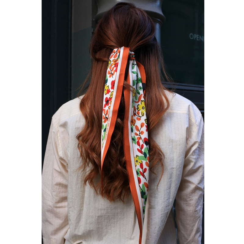 Thumbnail of Silk Diamond Scarf Of Afternoon Garden image