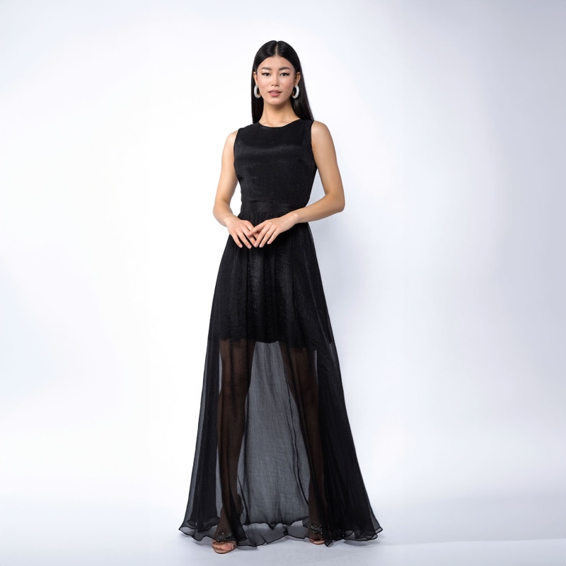 Transparent silk dress shop