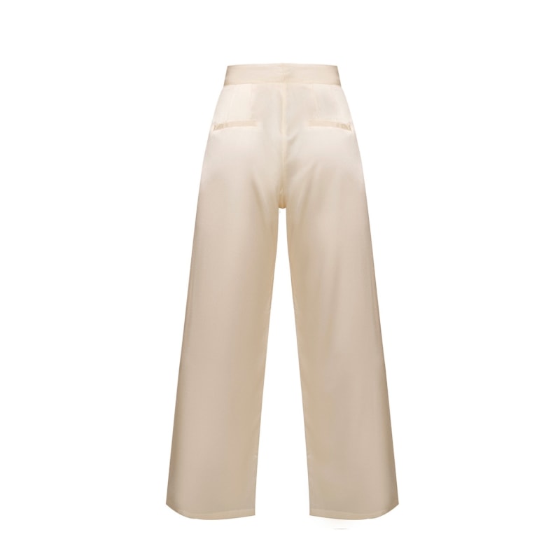 Thumbnail of Silk Pants In Cream image