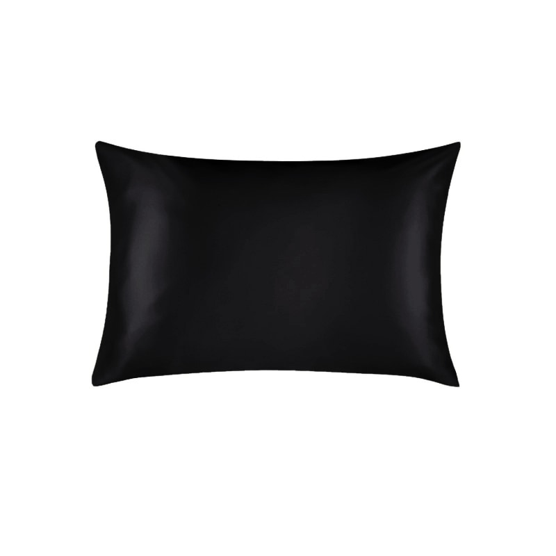 Black silk pillowcase hotsell