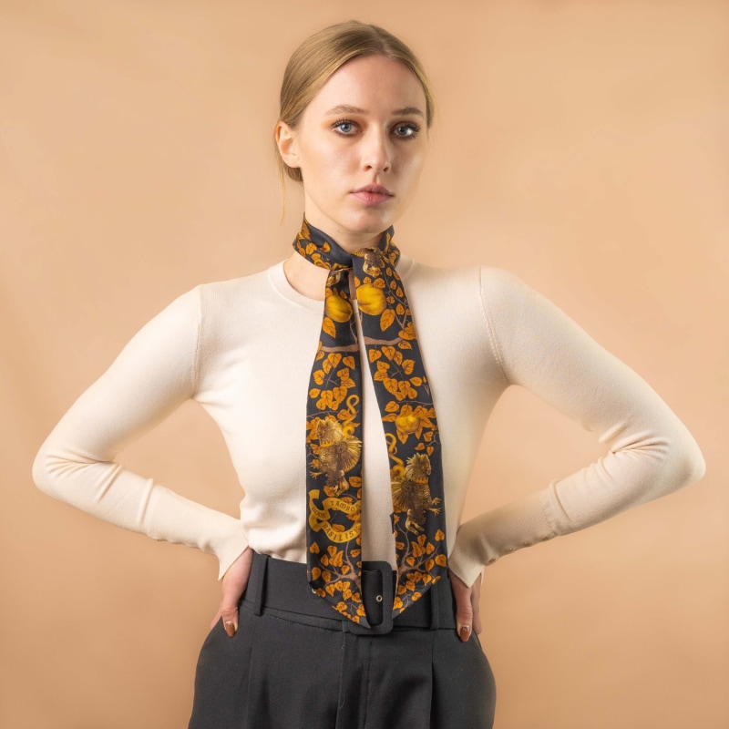 The Beauty Of Diversity Silk Ribbon Scarf Multicolour - Ilona Tambor