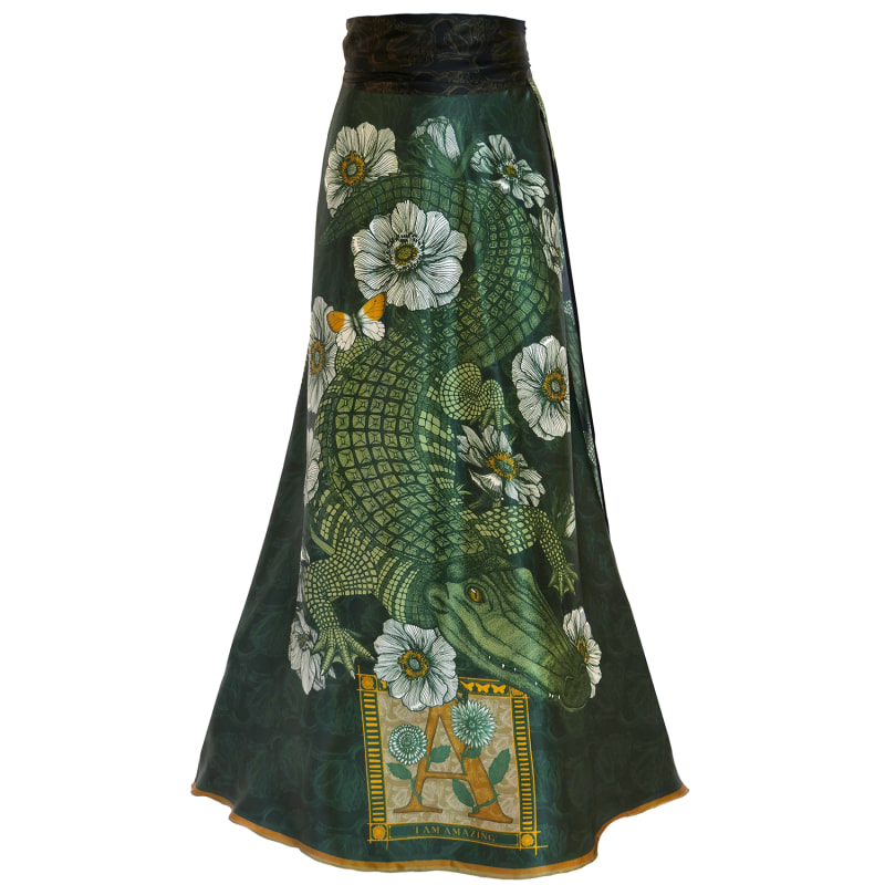 Thumbnail of Silk Skirt - Amazing A - Alligator image