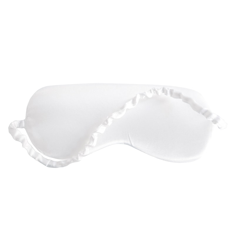 Thumbnail of Silk Sleep Mask In Milk White image