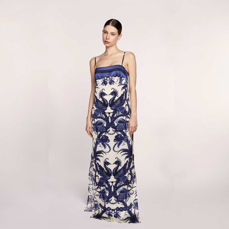 Thumbnail of Silk Slip Dress Shangri La Azul image