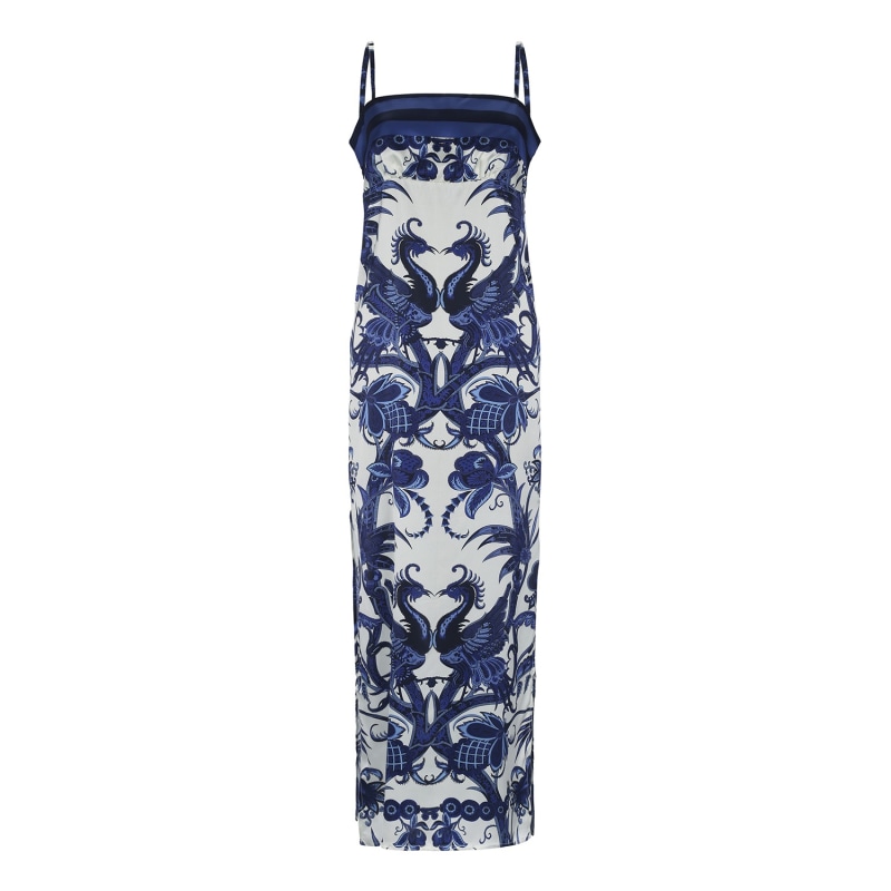 Thumbnail of Silk Slip Dress Shangri La Azul image