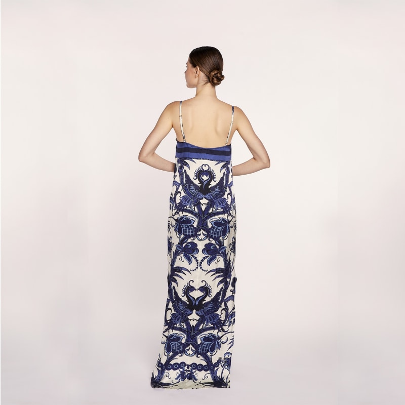 Thumbnail of Silk Slip Dress Shangri La Azul image