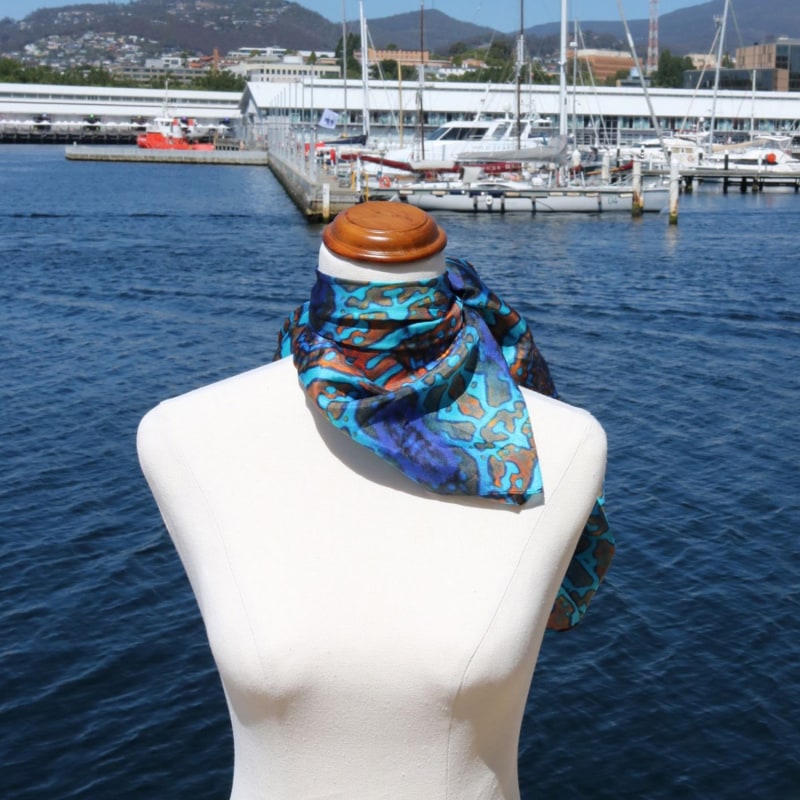 Thumbnail of Silk Square Scarf | Tropical Delight image