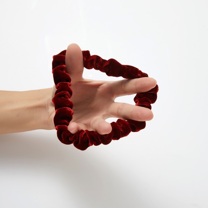 VELVET MINI SCRUNCHIE WINE VELVET MINI SCRUNCHIE WINE