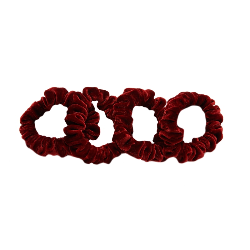 VELVET MINI SCRUNCHIE WINE VELVET MINI SCRUNCHIE WINE