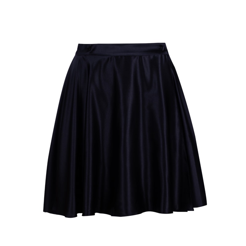 Thumbnail of Silk Wrap Skirt In Black image