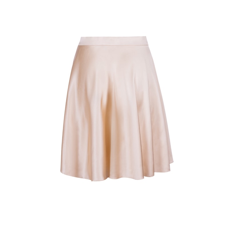 Thumbnail of Silk Wrap Skirt In Champagne image