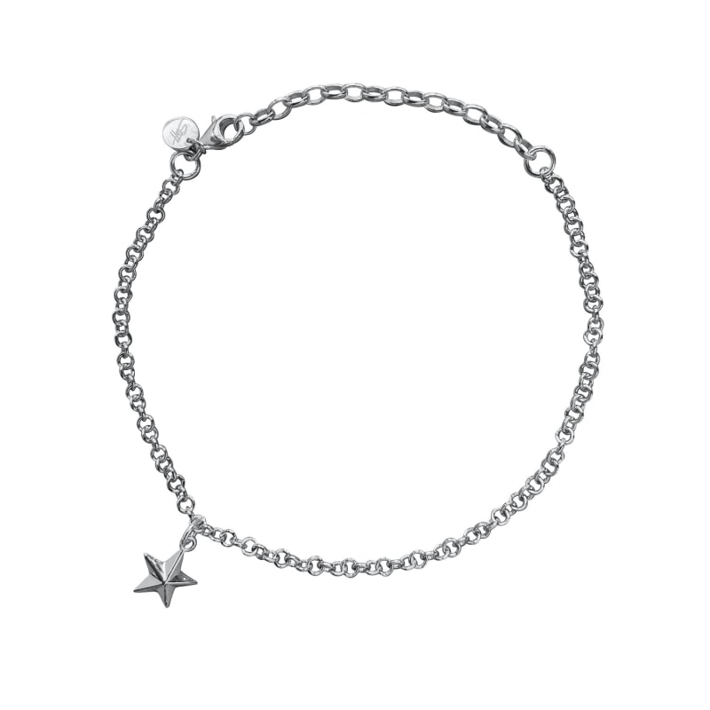 Silver star anklet store