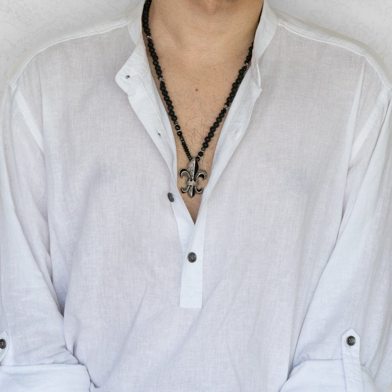 Mens fleur shop de lis necklace