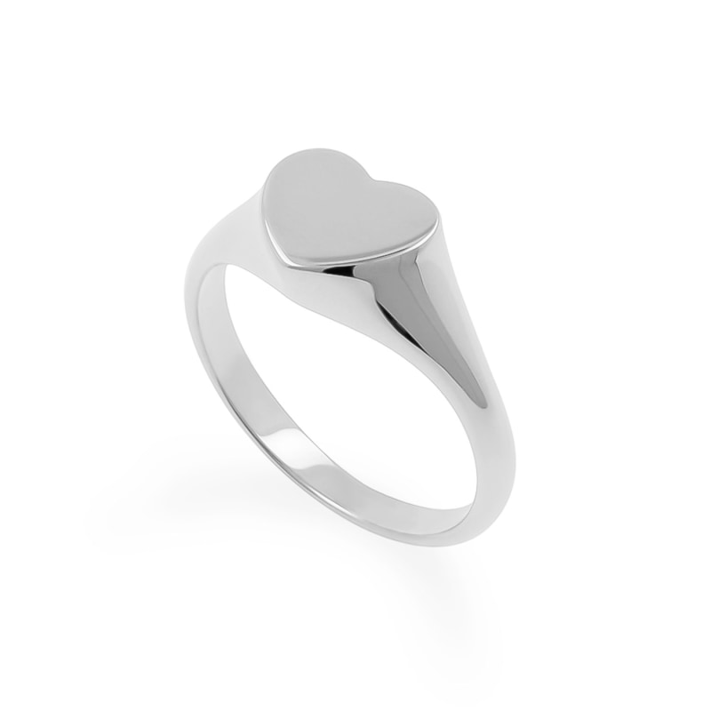 Thumbnail of Silver Heart Signet Ring image