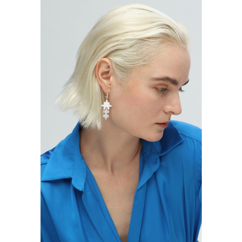 Jigsaw earrings shop