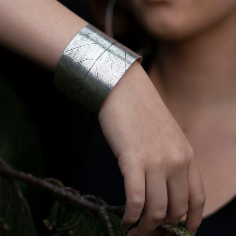 Thumbnail of Silver Leaf Cuff image