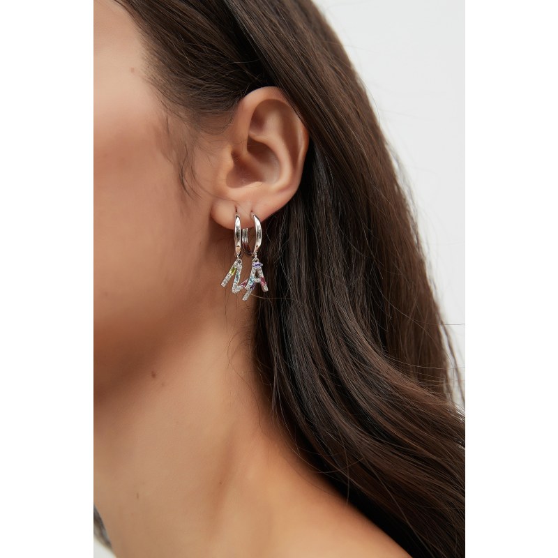 Initial 2024 huggie earrings